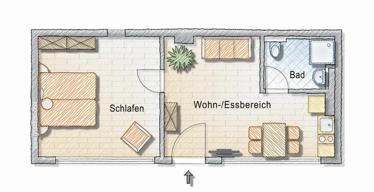 2-Zimmer-Appartment In Top-City-Lage Mit Parken Und Klimaanlage Norymberga Zewnętrze zdjęcie